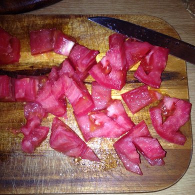 Цезарь с семгой и соусом - Шаг 4