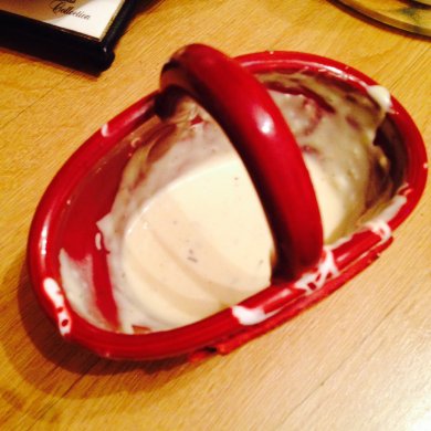 Цезарь с семгой и соусом - Шаг 6