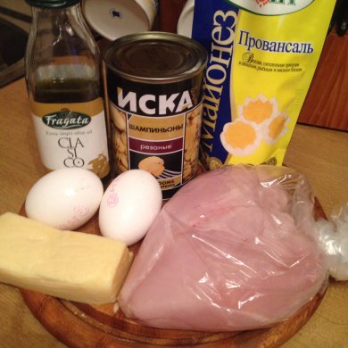 Куриные котлеты с грибами и сыром - Шаг 1