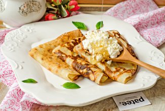 Творожные блины без муки