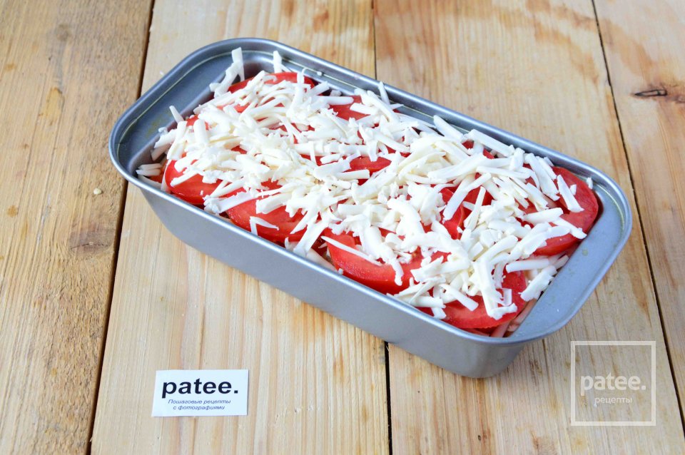 Открытый слоеный пирог с грибами - Шаг 9