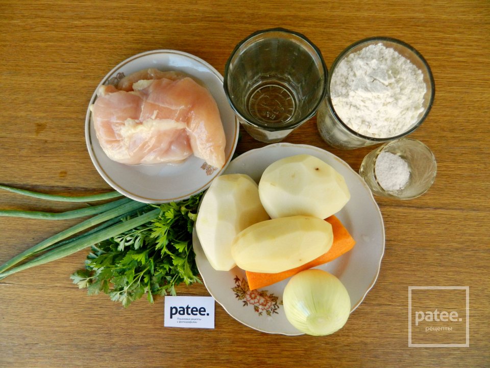 Куриный суп с галушками - Шаг 1