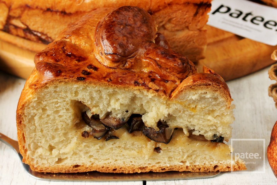 Пирог с белыми грибами - Шаг 20