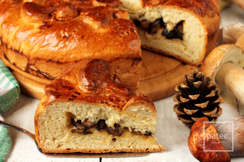 Пирог с белыми грибами - Шаг 21