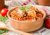Курица с пастой Орзо