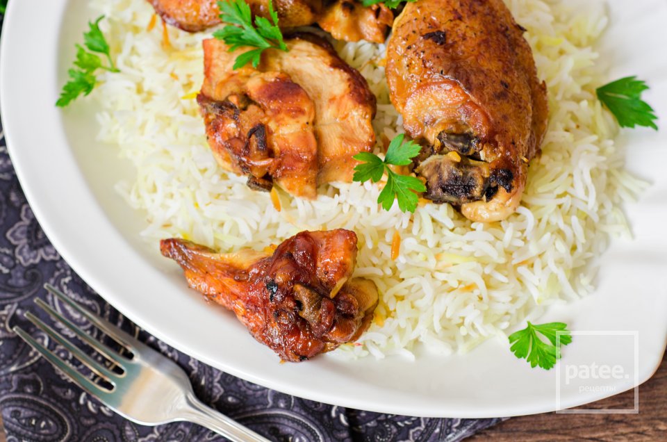 Рис с курицей по-азербайджански - Шаг 14
