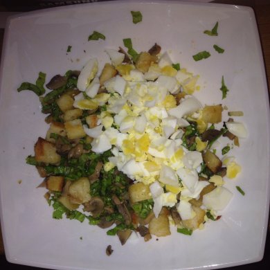 Теплый домашний салат - Шаг 4