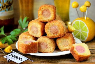 Сосиски в картофельном пюре