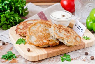 Драники с курицей