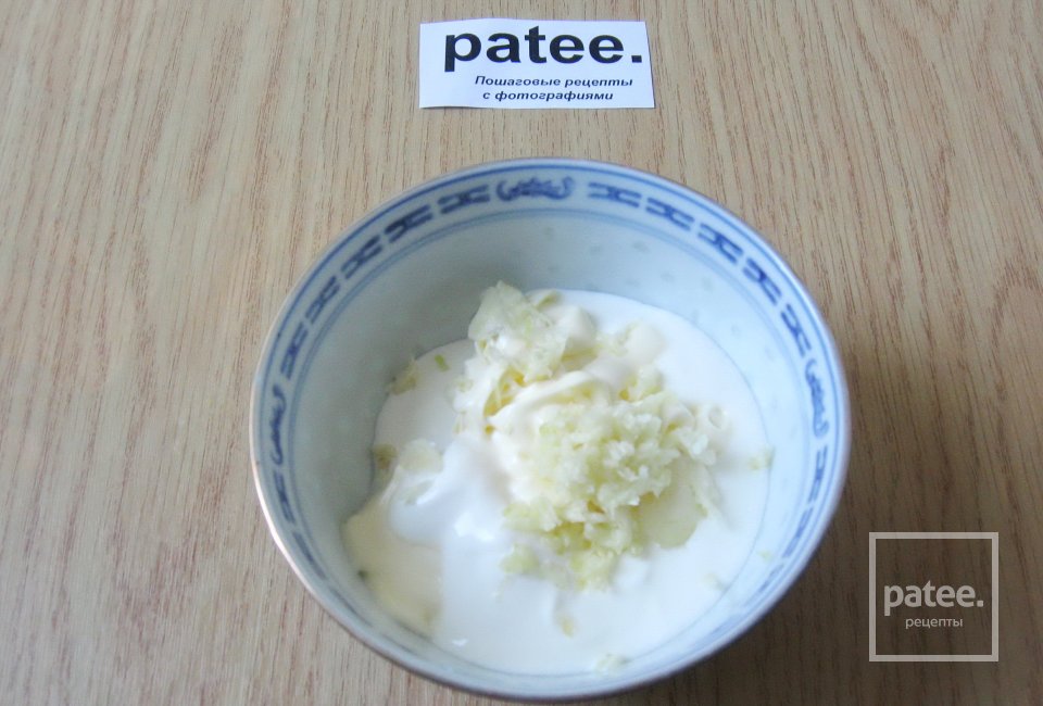 Салат с креветками и огурцами - Шаг 8