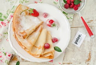 Блины на кипятке с молоком