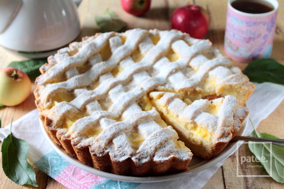 Яблочный пирог с пудинговым кремом - Шаг 13