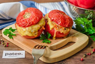 Помидоры фаршированные мясным фаршем и булгуром