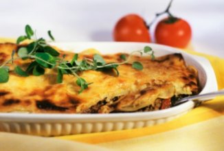 Простая запеканка из баклажанов.