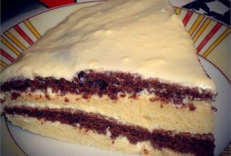 Легкий и вкусный тортик на кефире