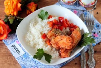 Сом с пряным рисом в мультиварке