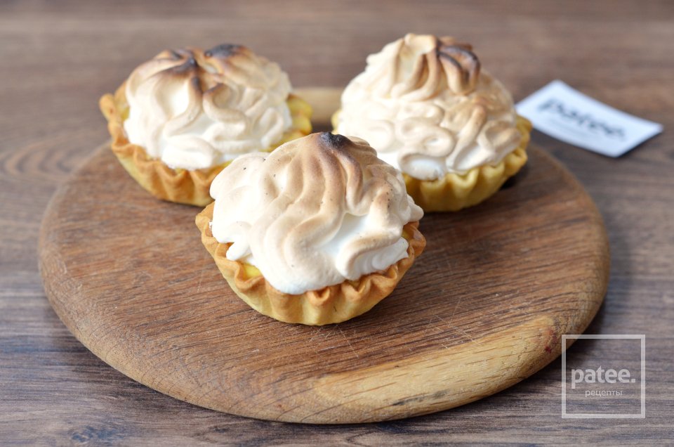 Корзиночки с манговым кремом и запеченной меренгой - Шаг 17