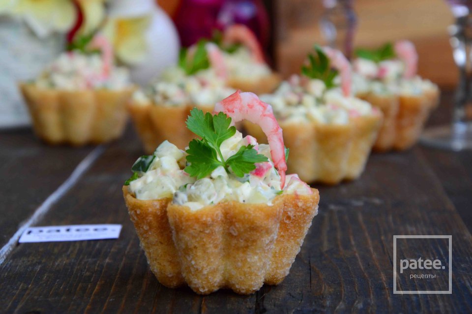 Закусочные тарталетки с салатом - Шаг 13