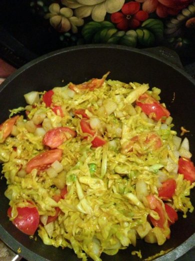 Жареная капуста с картофелем - Шаг 6