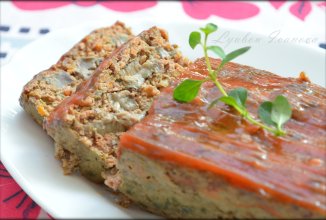 Запечённый паштет с грибами