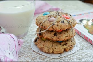 Печенье с  M&M’s и шоколадной крошкой