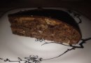 Мраморный пирог с шоколадной глазурью