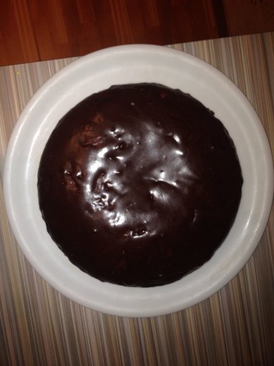 Мраморный пирог с шоколадной глазурью - Шаг 6