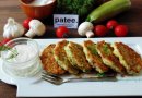 Кабачковые оладьи с ветчиной и грибами