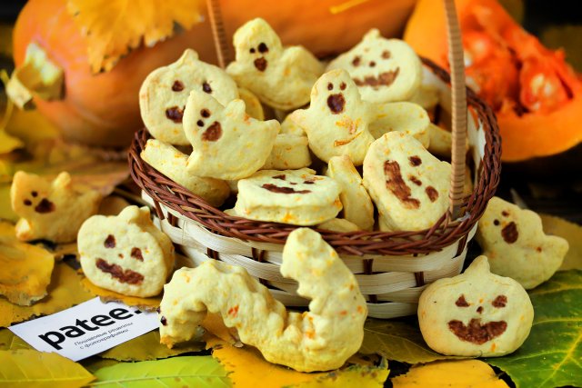 Тыквенно-апельсиновое печенье на Хэллоуин