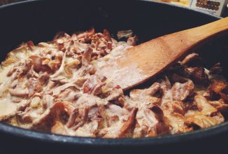 Жареные лисички