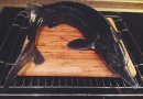 Запеченный в духовке осетр