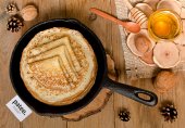 Заварные блины на кефире