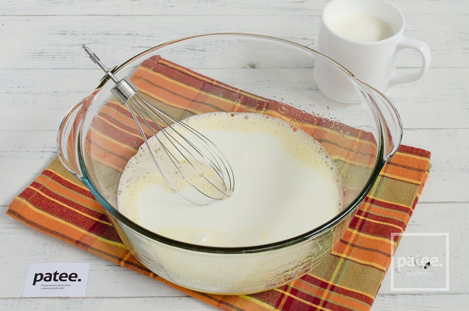 Заварные блины на кефире - Шаг 4