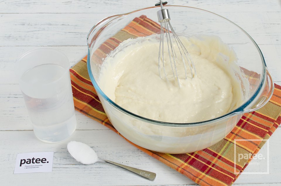 Заварные блины на кефире - Шаг 6