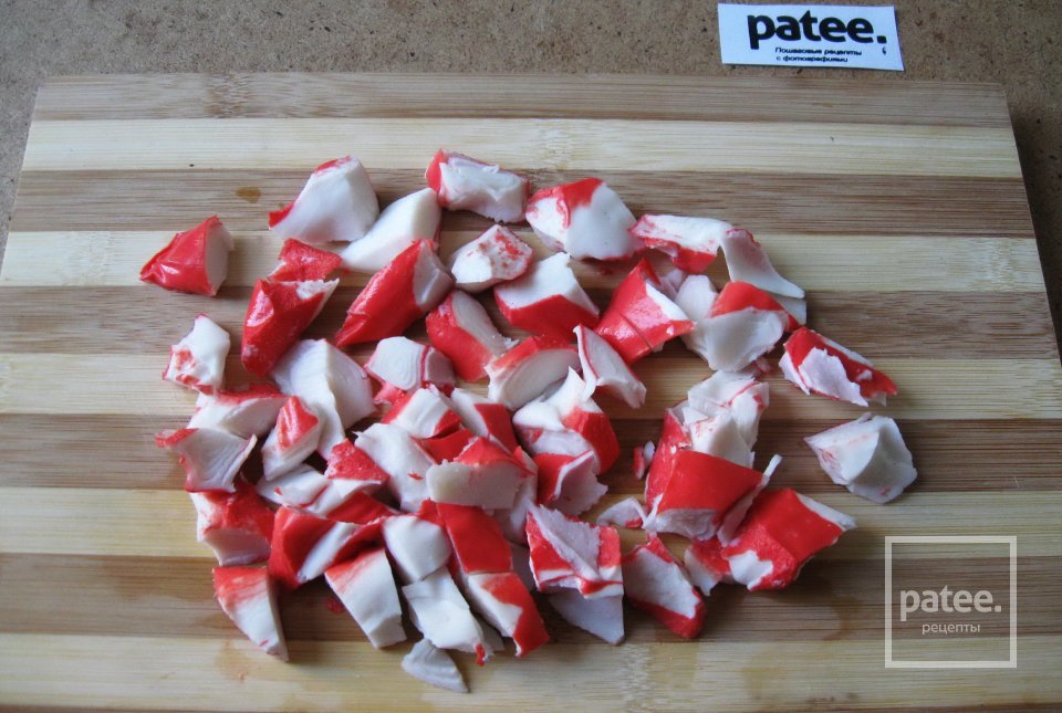 Киш из крабовых палочек и кукурузы - Шаг 5