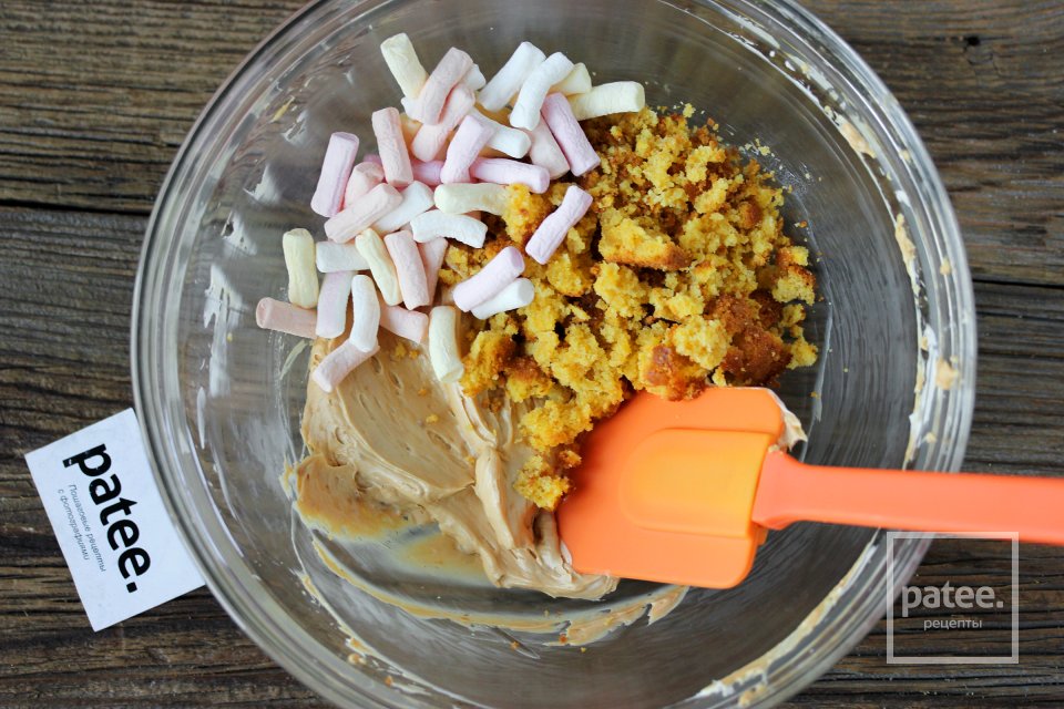 Тыквенный торт Паутинка на Хэллоуин - Шаг 14