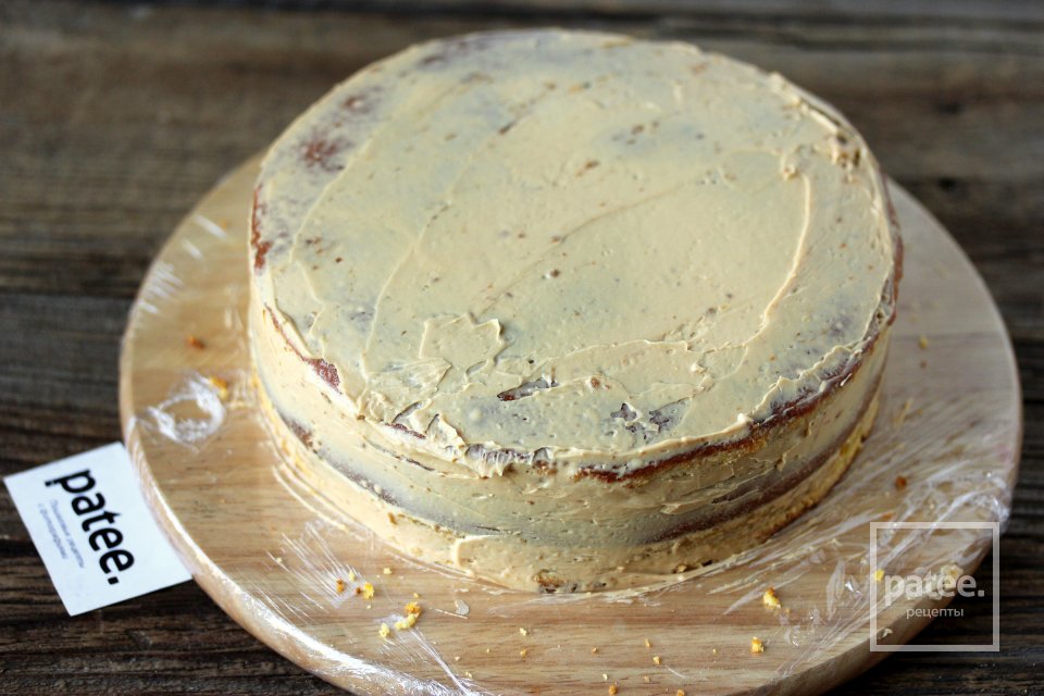 Тыквенный торт Паутинка на Хэллоуин - Шаг 18