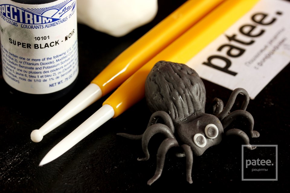 Тыквенный торт Паутинка на Хэллоуин - Шаг 19