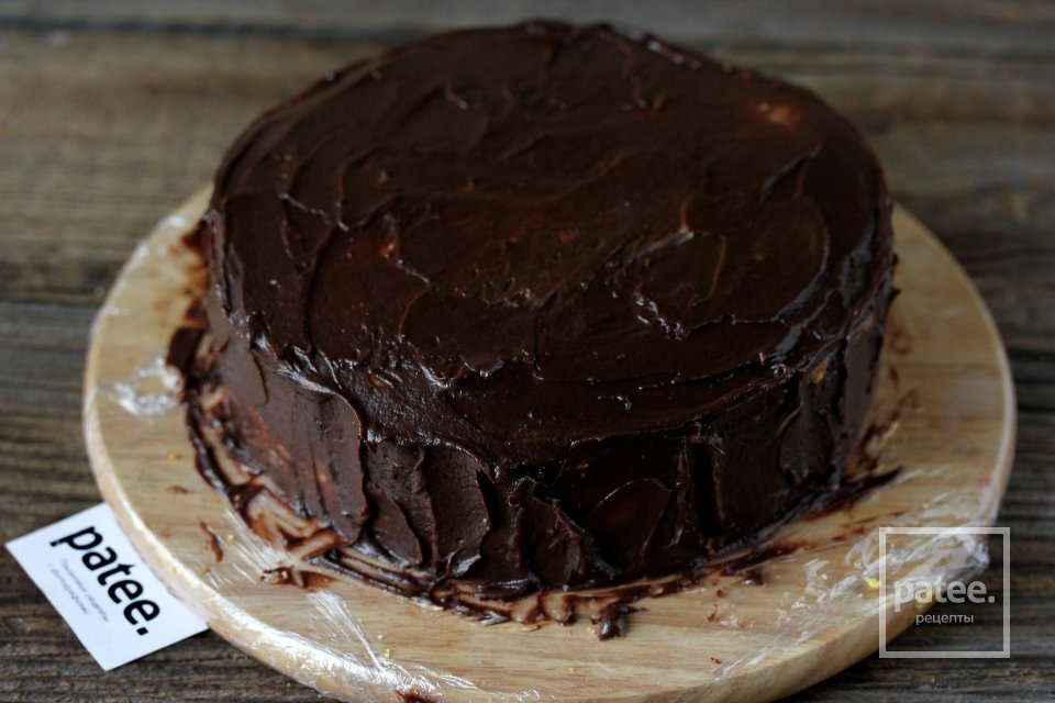 Тыквенный торт Паутинка на Хэллоуин - Шаг 21