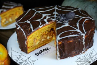 Тыквенный торт Паутинка на Хэллоуин