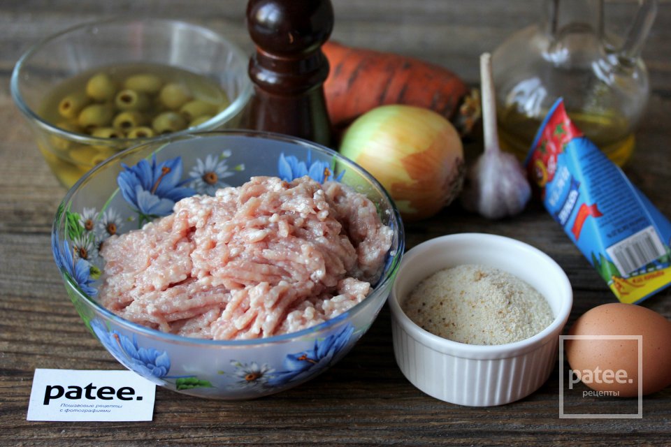 Куриные шарики в красном соусе Глаза на Хэллоуин - Шаг 1