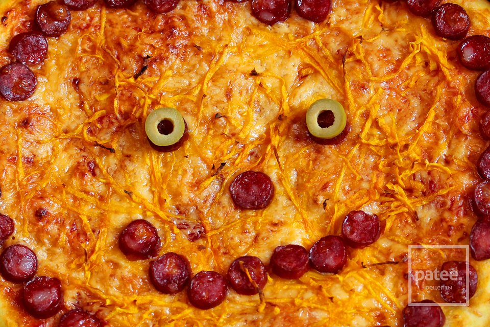 Пицца Тыква на Хэллоуин - Шаг 9