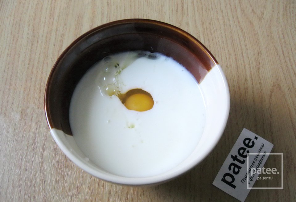 Оладьи с соленой форелью - Шаг 3