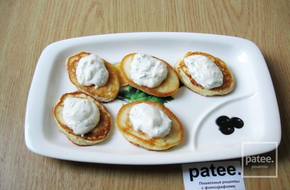 Оладьи с соленой форелью - Шаг 12