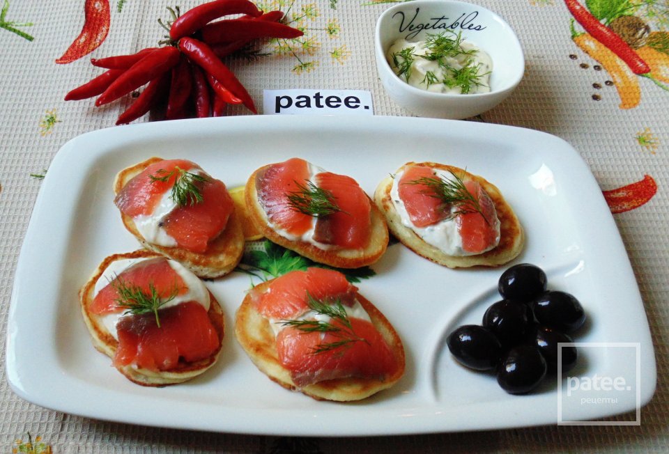 Оладьи с соленой форелью - Шаг 14