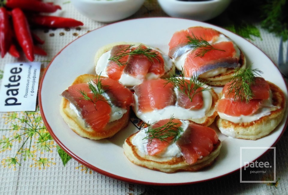 Оладьи с соленой форелью - Шаг 15