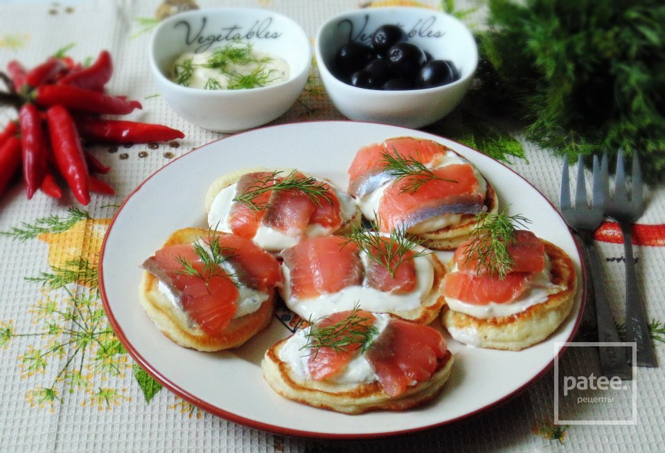 Оладьи с соленой форелью - Шаг 16