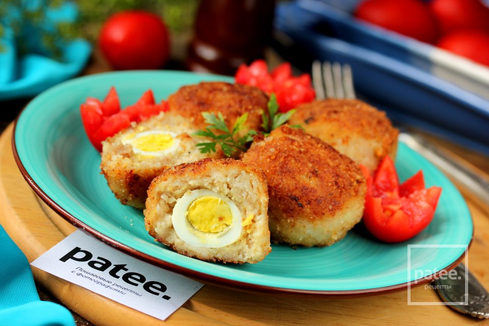 Куриные крокеты с перепелиными яйцами - Шаг 12