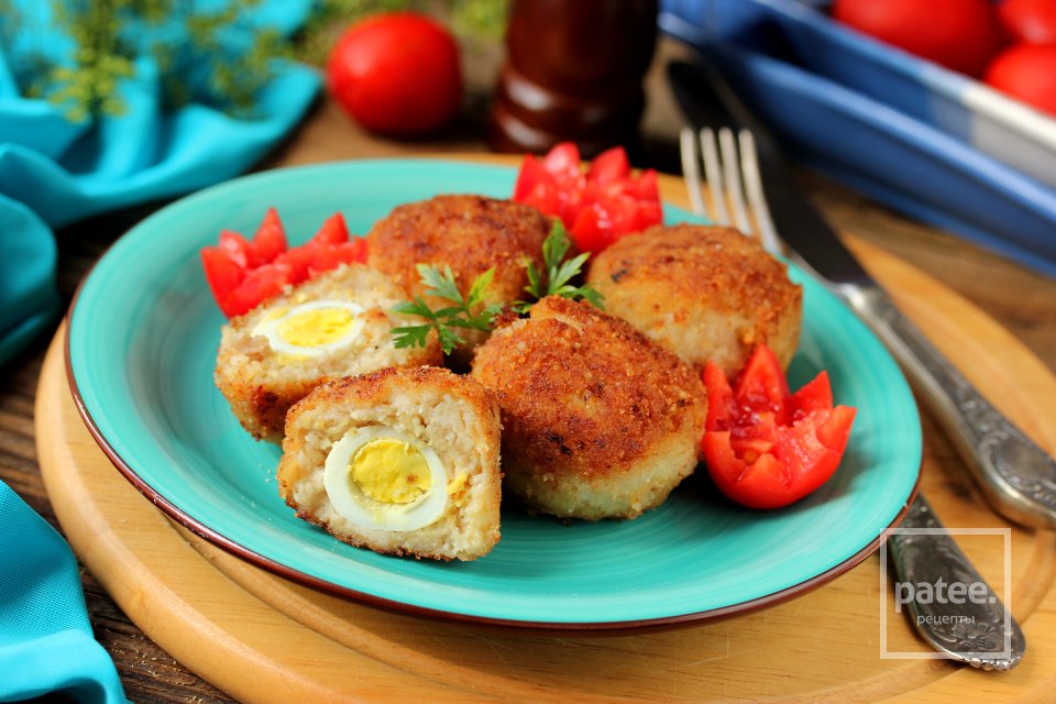 Куриные крокеты с перепелиными яйцами - Шаг 13
