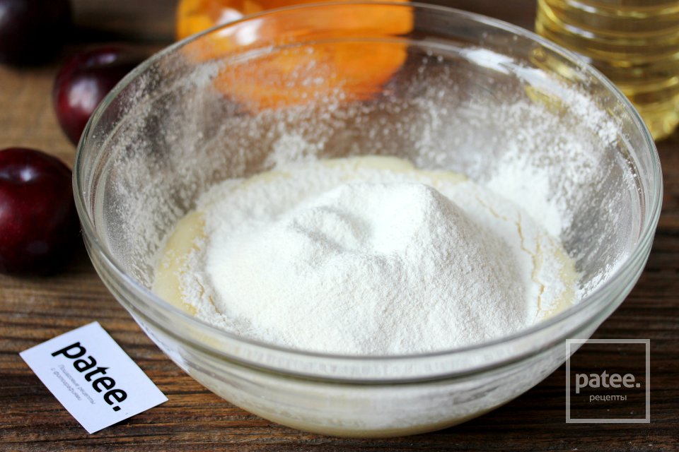 Тыквенный пирог со сливами - Шаг 5